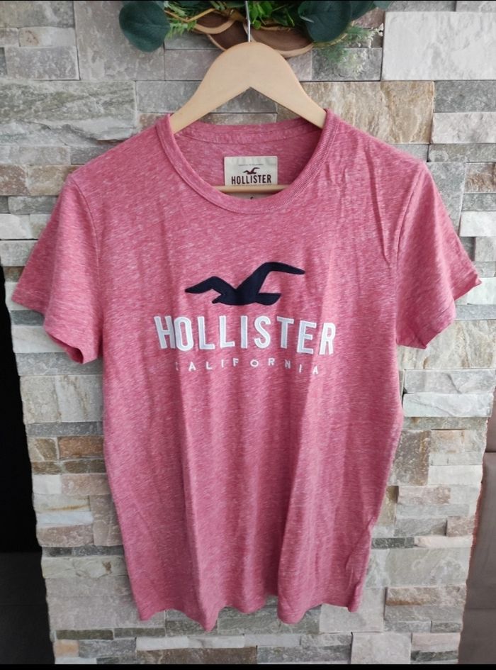 T-shirt rose Hollister