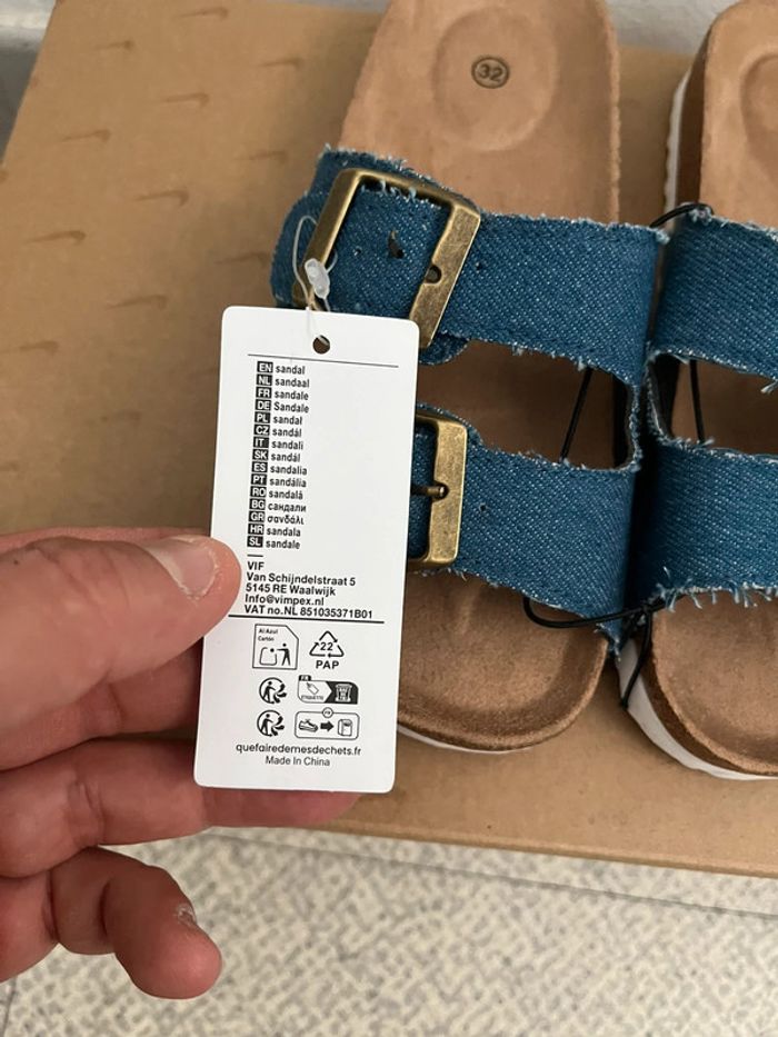 Claquettes / Sandales Pour Enfants Fille Taille (32) - photo numéro 5