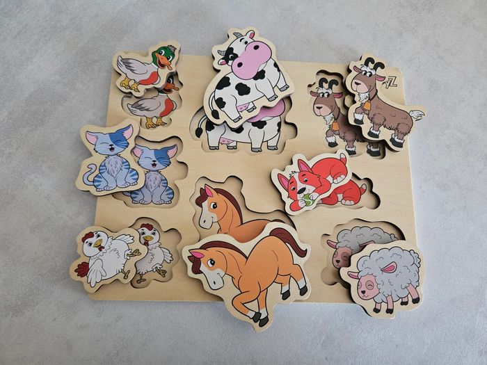 Puzzle bébé avec animaux