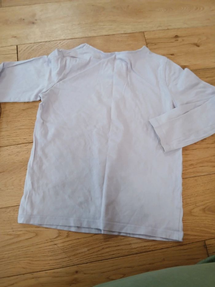 T shirt lila manche longues 6 ans - photo numéro 4