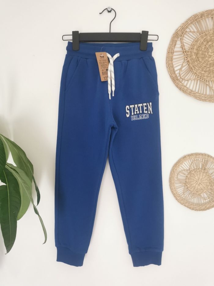 Pantalon de jogging bleu thème campus Tape à l'œil 6 Ans