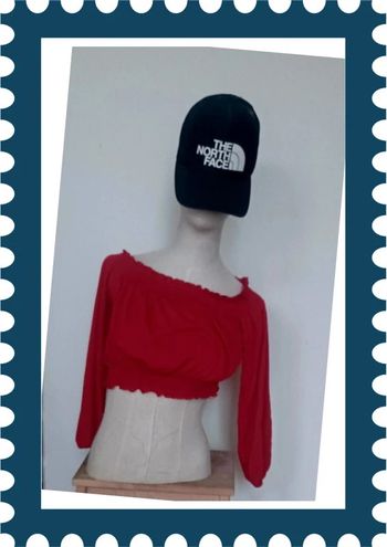 Crop top rouge taille S