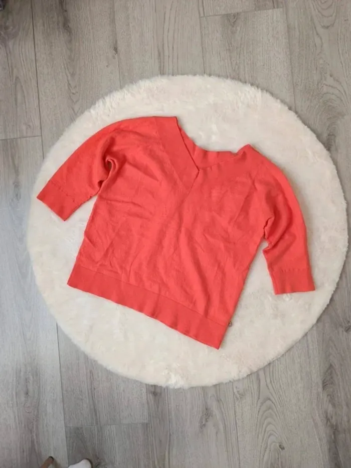 🧡 Pull léger corail Jean Paul - Taille XL - photo numéro 2