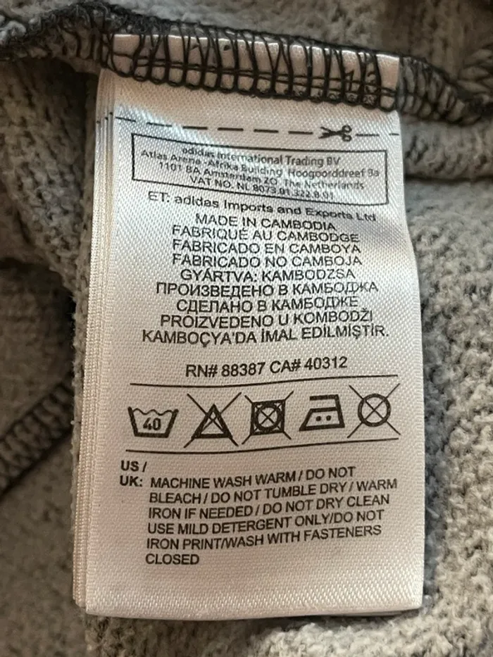 Sweat-shirt à fermeture éclair Adidas - photo numéro 7