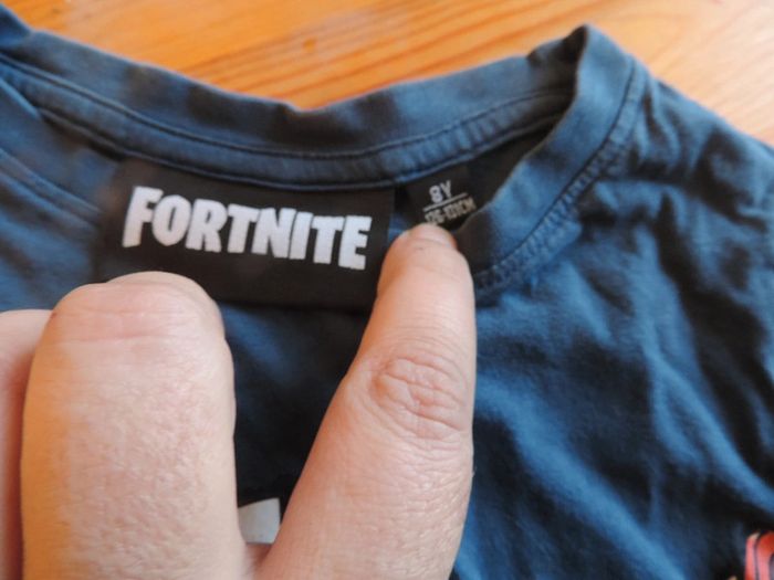 Tee-shirt Fortnite bleu taille 8 ans - photo numéro 2