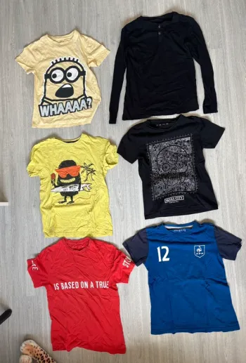 6 T shirts Taille 10 ans