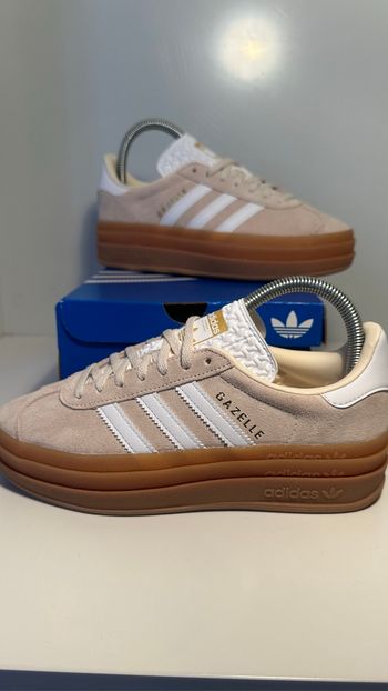 Adidas Gazelle Bold wonder white gold-met - taille 37 1/3