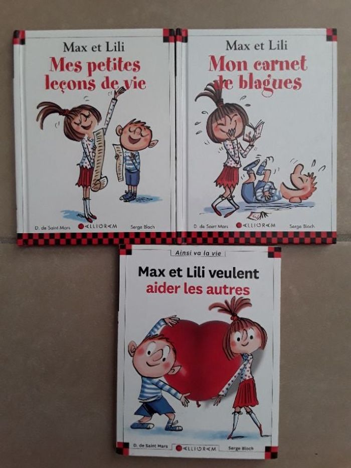 Lot 3 livres MAX ET LILI TBE