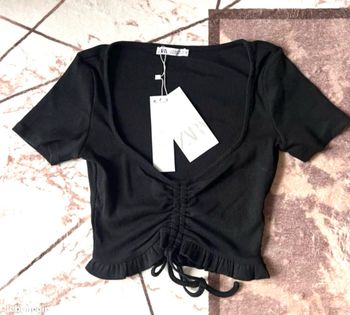 Top Zara noir neuf