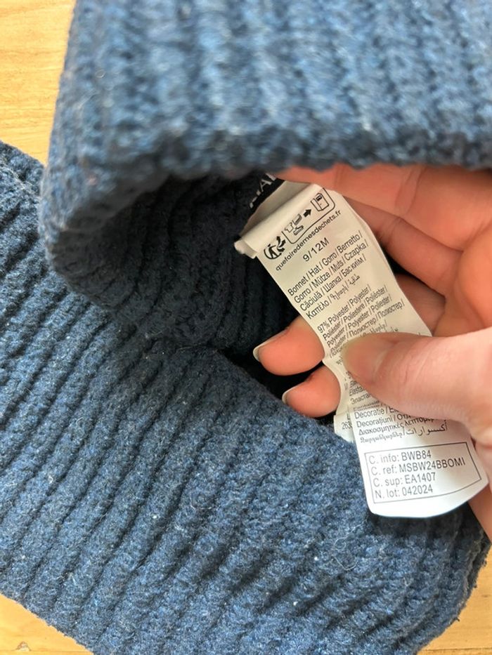 Bonnet et tour de cou 9/12mois garçon - photo numéro 3