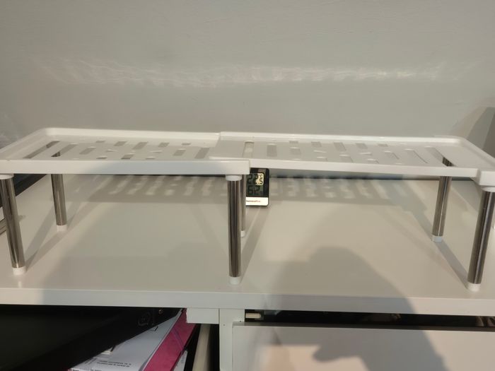Lot de 2 étagères à cloisons superposables extensible, étagère de rangement multifonctionnelle. - photo numéro 3