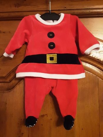 Pyjama grenouillère Noël tout doux