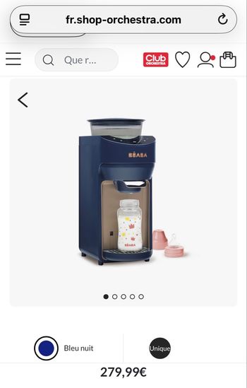 Préparateur de biberons beaba 