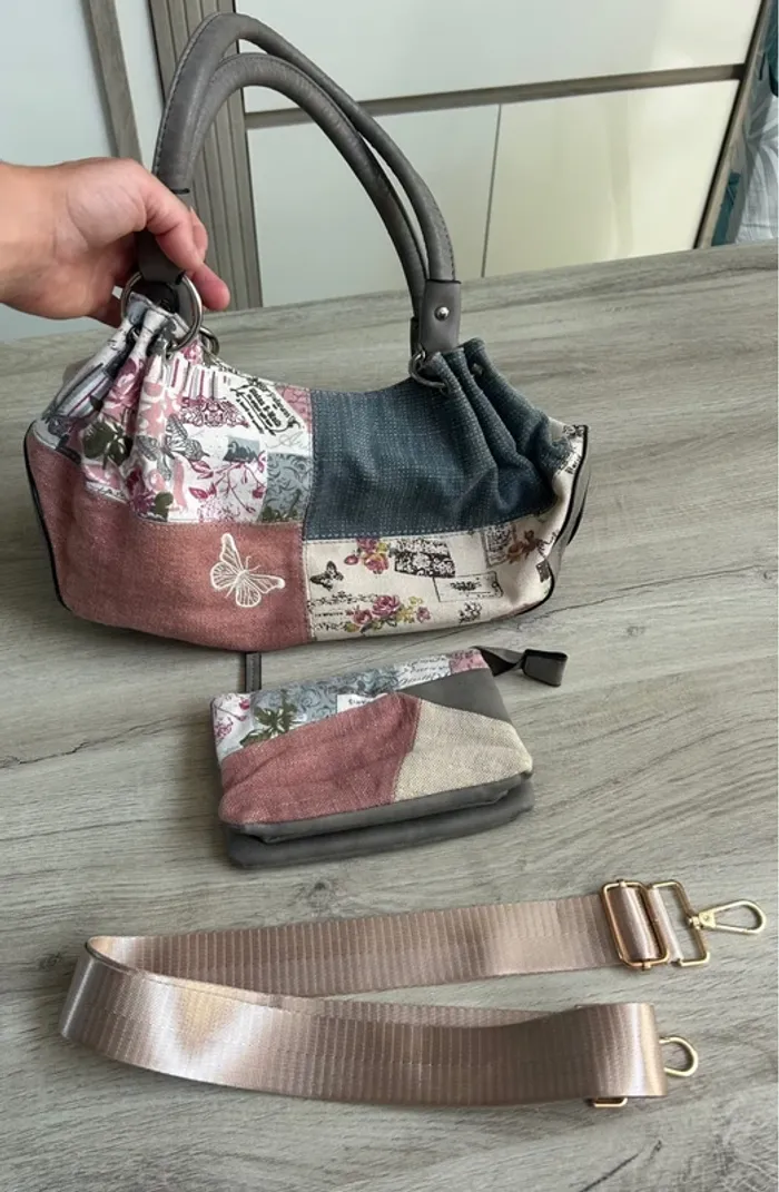 Ensemble sac à main/portefeuille/bandoulière