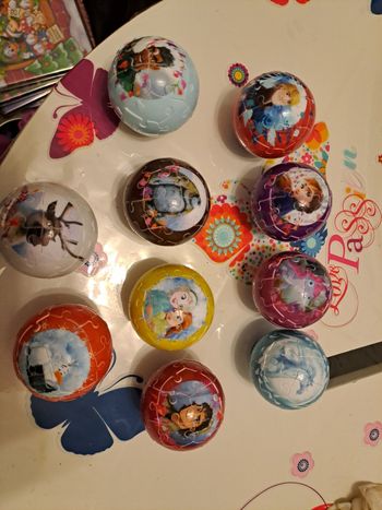 Puzzle ball disney reine des neiges lot de 10