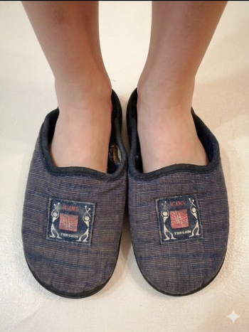 pantoufle mule marine Taille 29 (bien portée mais bon état)