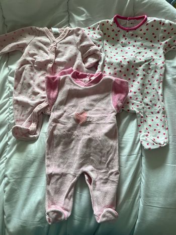 Pyjamas velours 1 mois