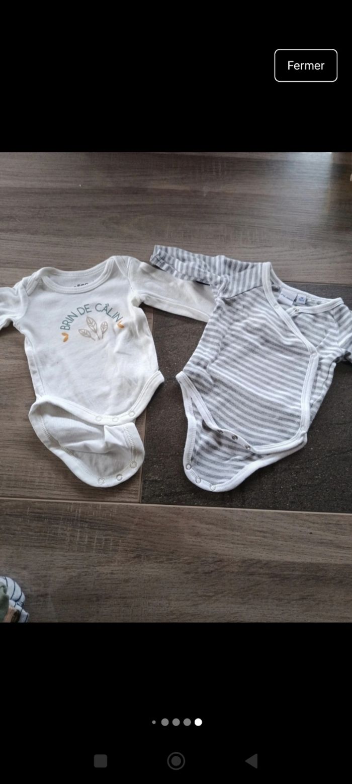 Lot 13 bodys manches longues 1 mois - photo numéro 6