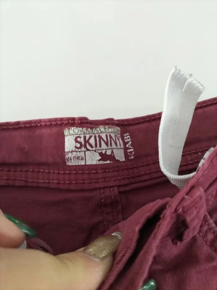 Jean skinny bordeau - photo numéro 4