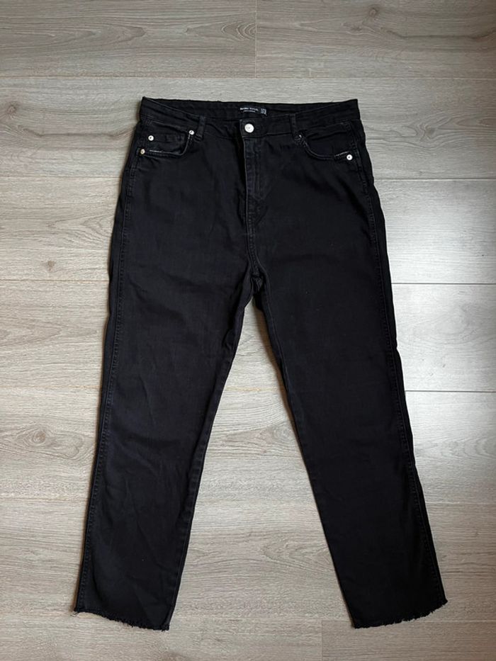 Pantalon noir en coton
