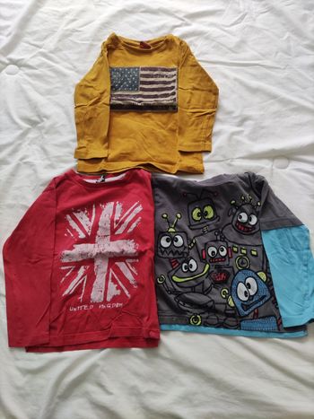Lot t short manches longues 3 ans
