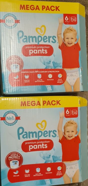 Couches pants pampers taille 6