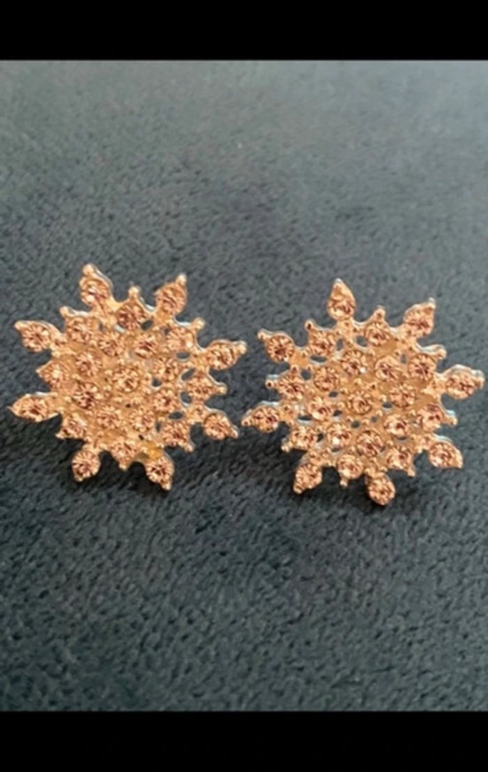 Boucles d oreilles flocon
