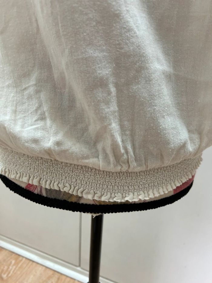 Débardeur blanc cassé kookai - taille 38 style ancien - photo numéro 2