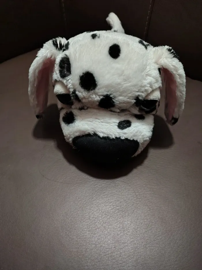 Peluche Big Headz CHIEN noir blanc Dalmatien - Artlist International - photo numéro 3