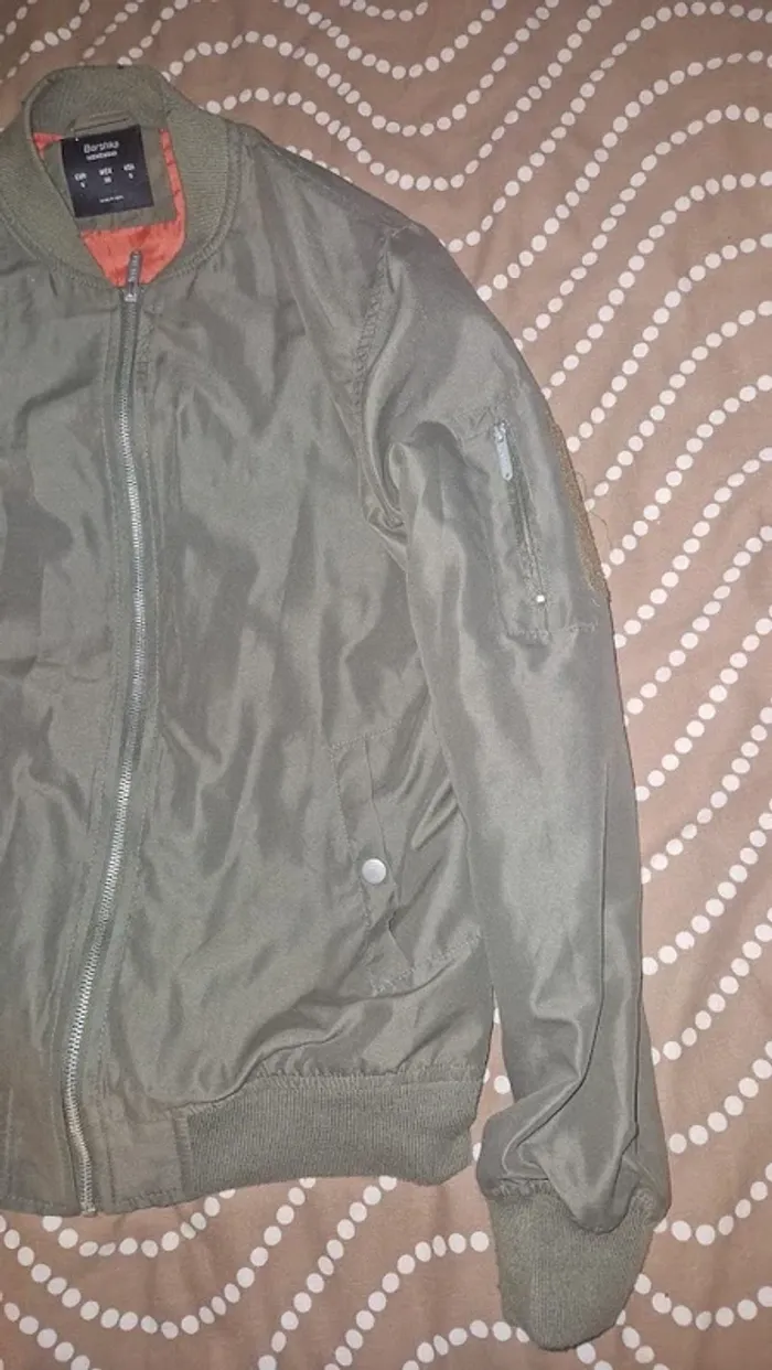 Veste kaki  Bershka - photo numéro 5