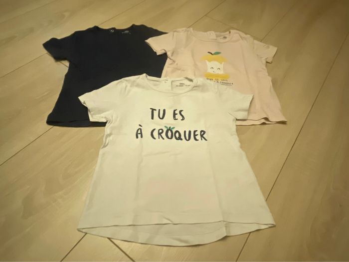 Lot de 3 t-shirts la redoute 12 mois