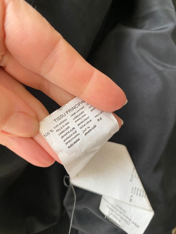 Veste en cuir perfecto noire Promod M/L - photo numéro 7