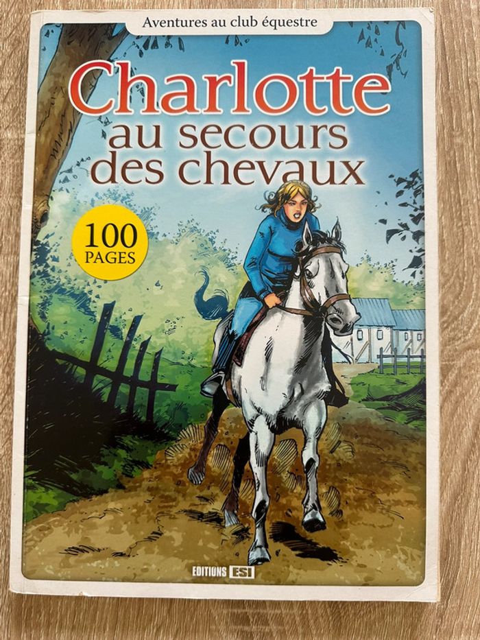 Bande Dessinée Charlotte au secours des chevaux