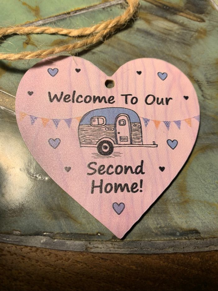 Petite déco coeur welcome caravane