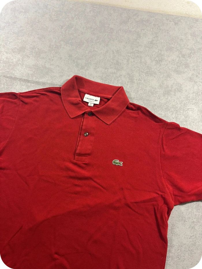 Polo Lacoste Rouge Taille L - photo numéro 2