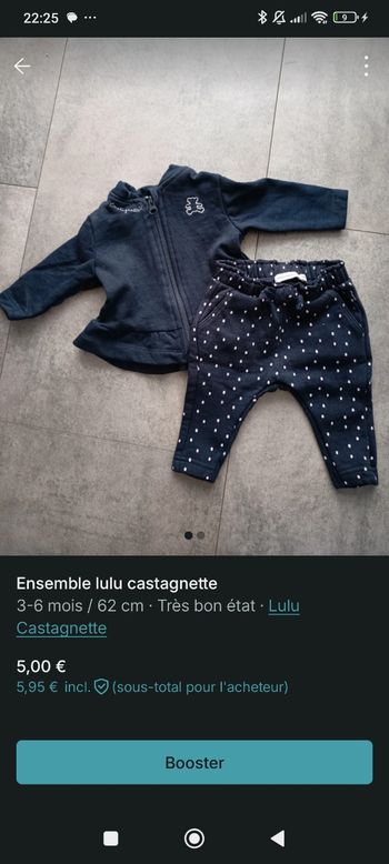Ensemble lulu castagnette 