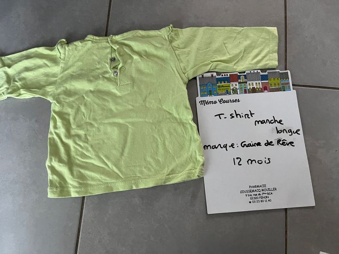 T shirt fille taille 12 mois - photo numéro 2