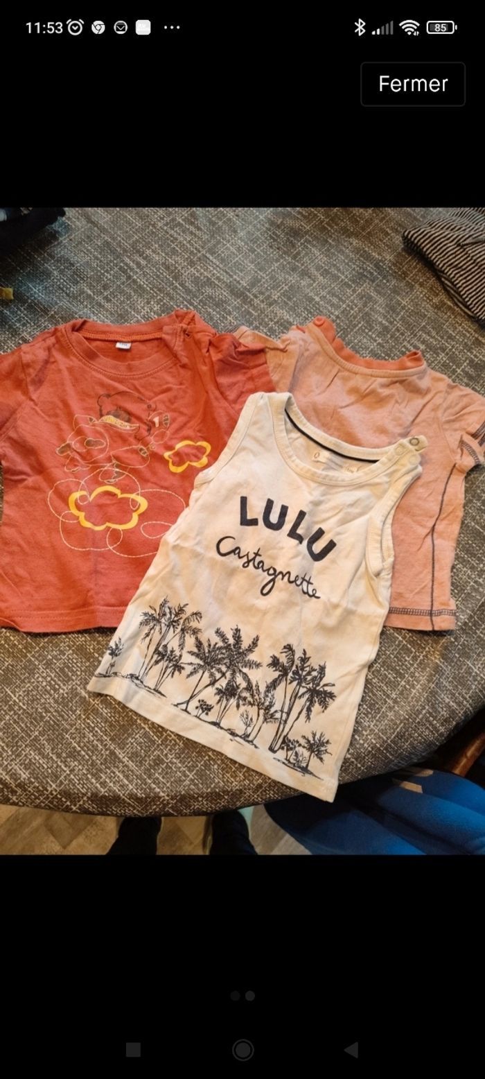 Lot 6 t shirts manches courtes - photo numéro 2