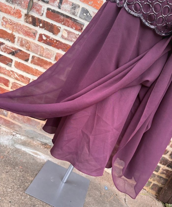 Robe de soirée/cocktail/évènement à strass fait main Taille 44🪻 - photo numéro 4
