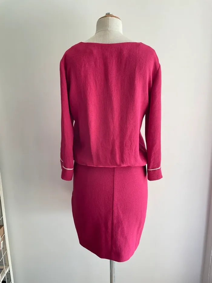 Robe fuchsia framboise Maje T.2 - photo numéro 4