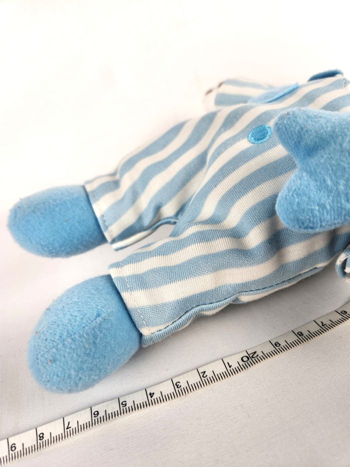 Peluche Doudou T'choupi - Pyjama Bleu Rayé - 27 cm - photo numéro 5