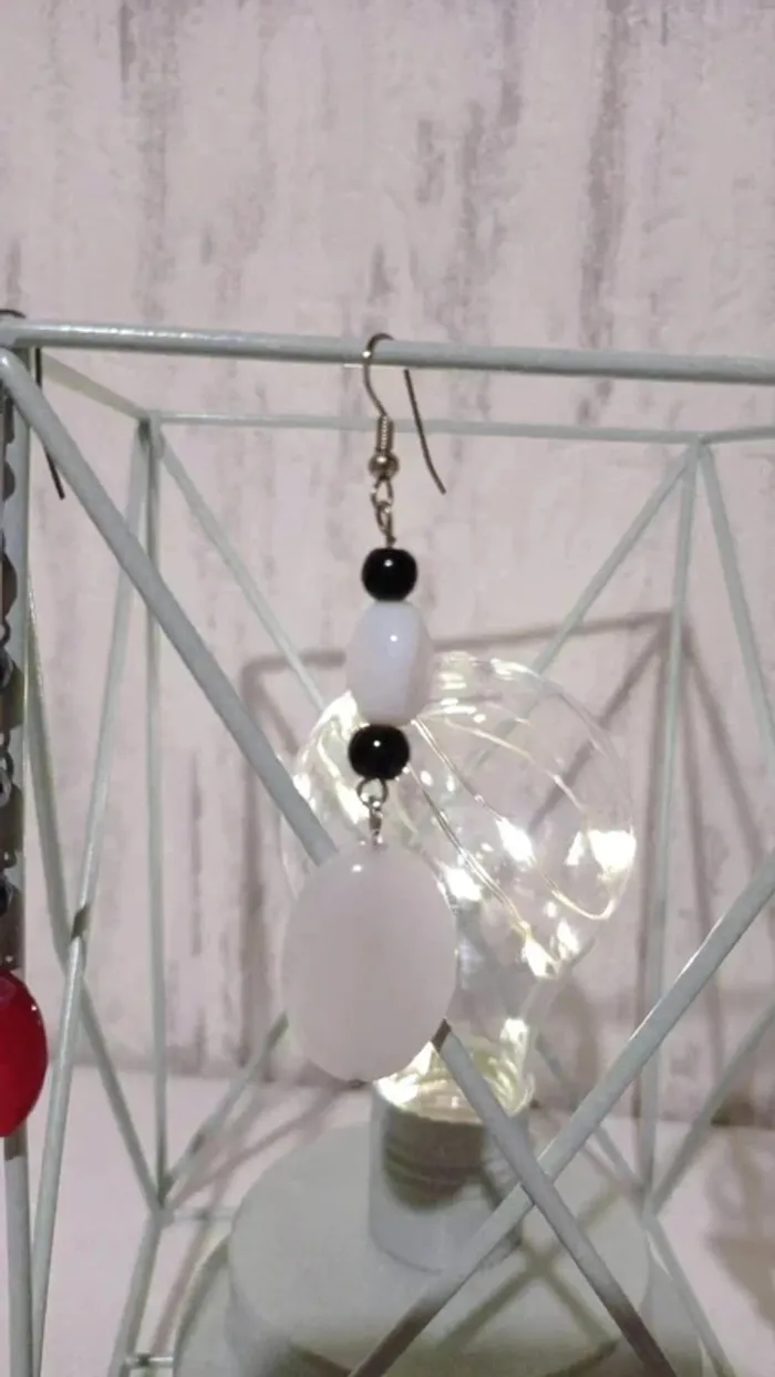 💎 Lot 3 paires de boucles d'oreille fantaisie - photo numéro 3