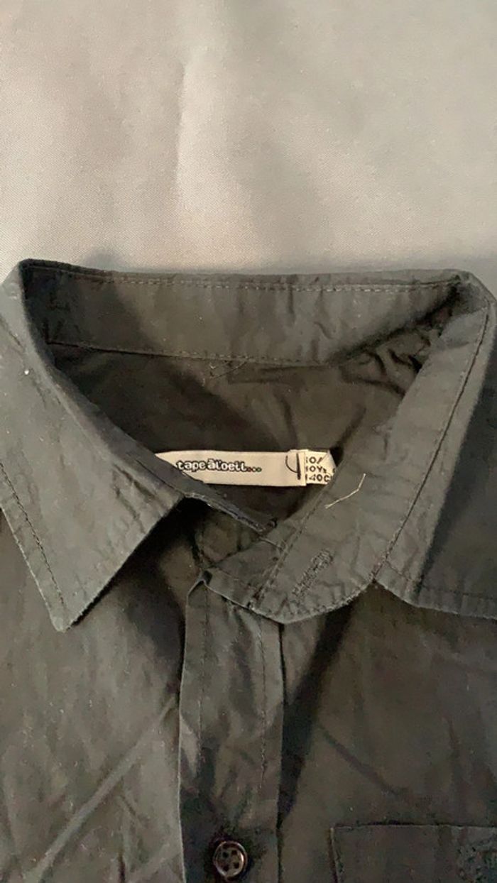 Chemise noire Tape à l’œil 10 ans - photo numéro 4