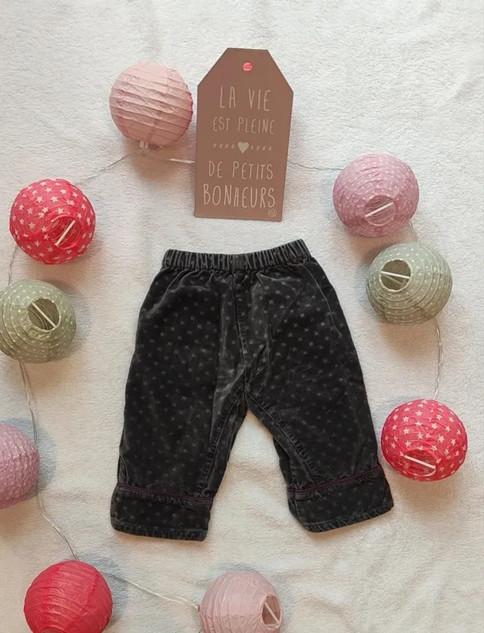 Pantalon bébé 12 mois Sucre d'orge - photo numéro 3