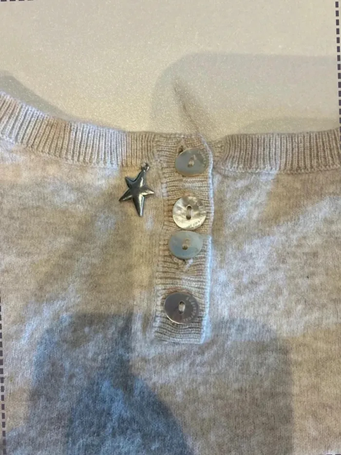 Pull gris - Sud express - taille S - photo numéro 7