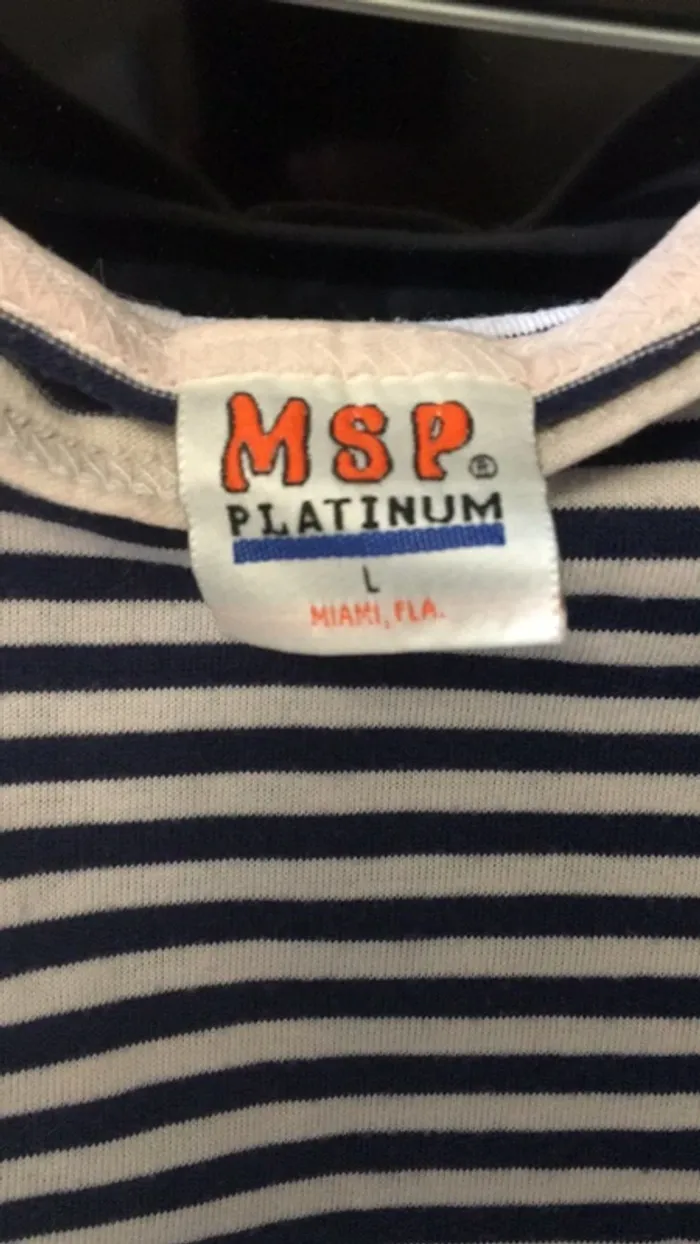 T-shirt marin MSP Platinium Taille L star clipper en très bon état - photo numéro 3