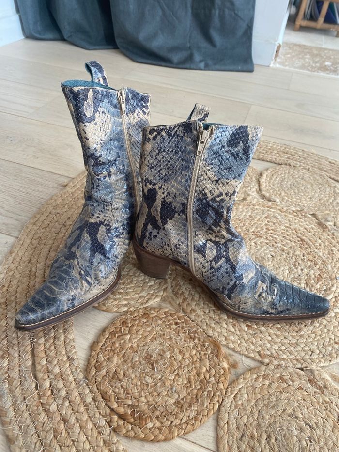 Boots en cuir femme - photo numéro 4