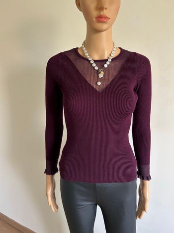 Pull violet à manches longues Morgan taille S TBE (taille petit)
