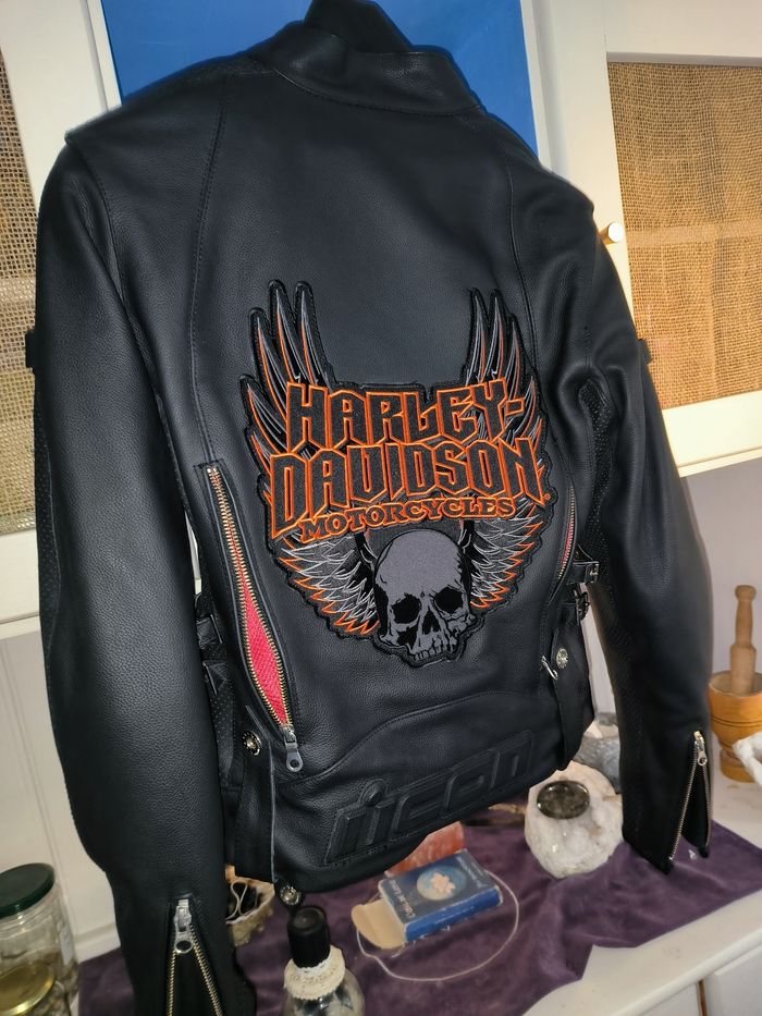 Veste moto cuir - photo numéro 6