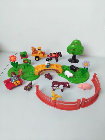 PLAYMOBIL 123 Animaux de la Ferme Prairie 🐄🐑